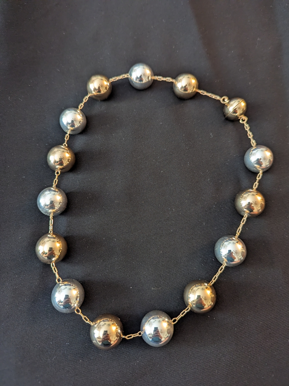 Classic Silver And Gold Choker Necklace